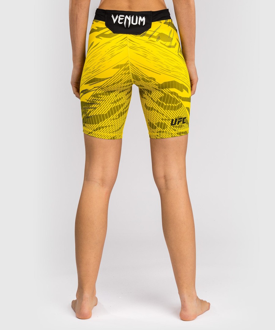 ufc fusion by venum authentic fight night naisten vale tudo shortsit - pitkä istuvuus - keltainen