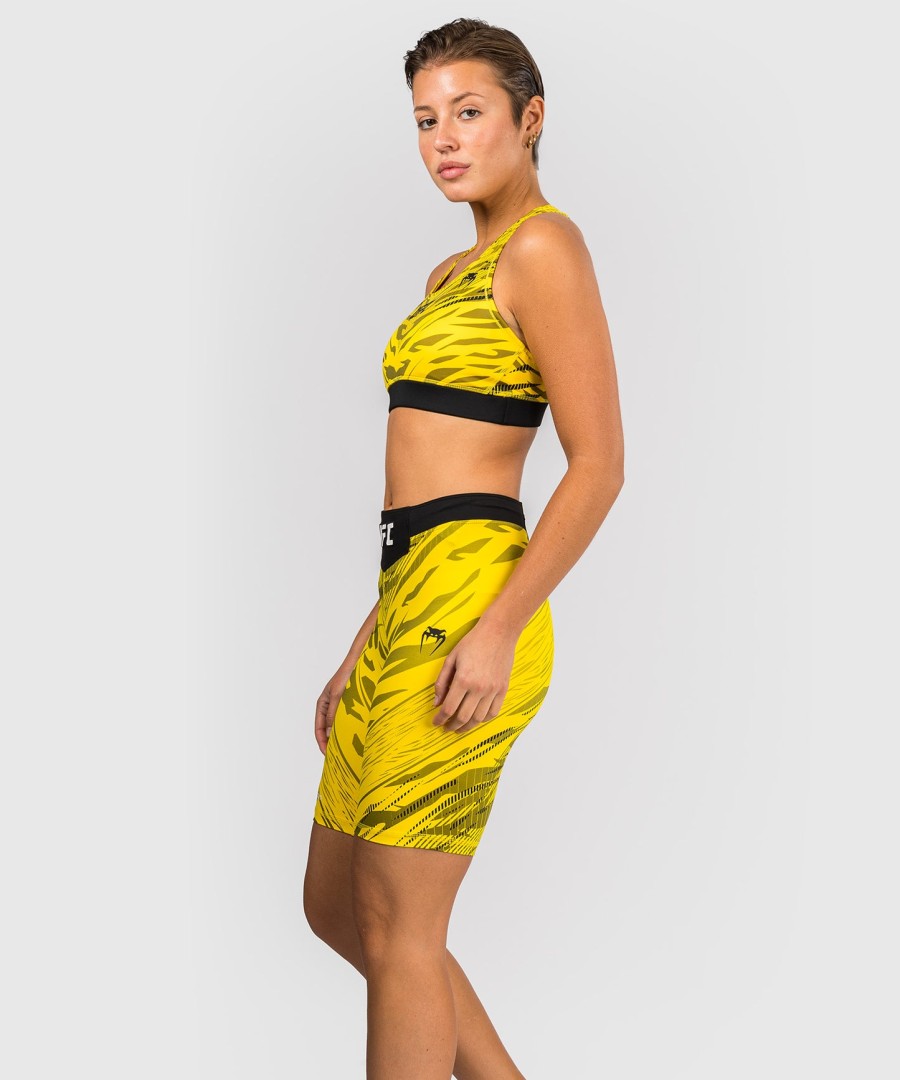 ufc fusion by venum authentic fight night naisten vale tudo shortsit - pitkä istuvuus - keltainen