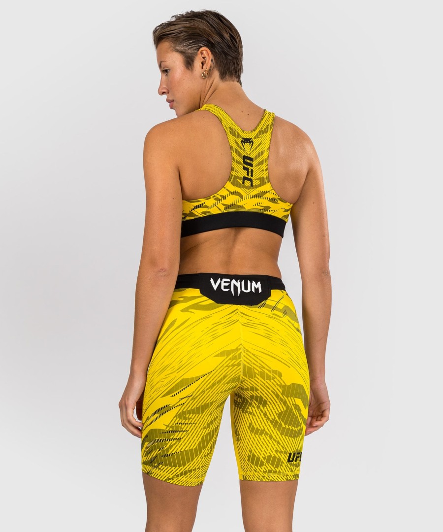 ufc fusion by venum authentic fight night naisten vale tudo shortsit - pitkä istuvuus - keltainen