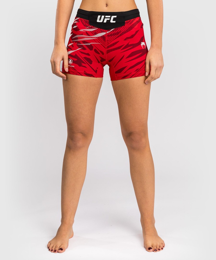 ufc fusion by venum authentic fight night naisten vale tudo shortsit - lyhyt istuvuus - punainen