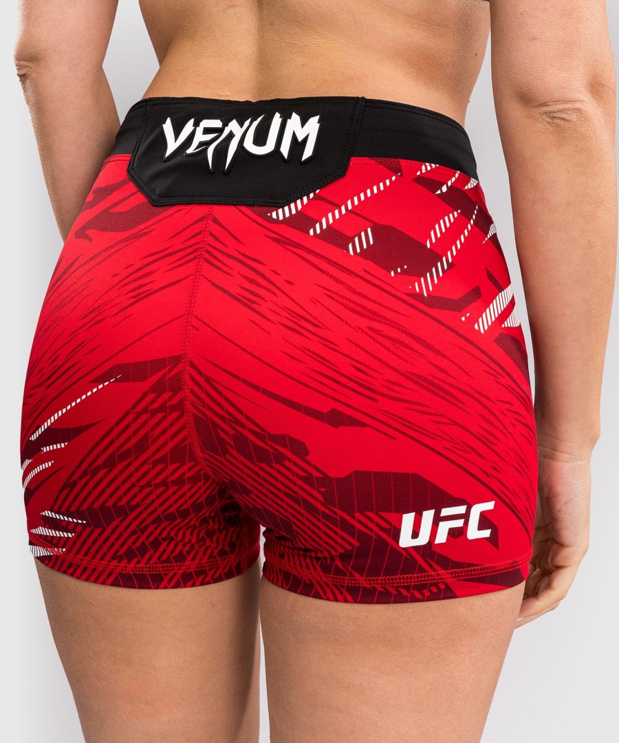 ufc fusion by venum authentic fight night naisten vale tudo shortsit - lyhyt istuvuus - punainen