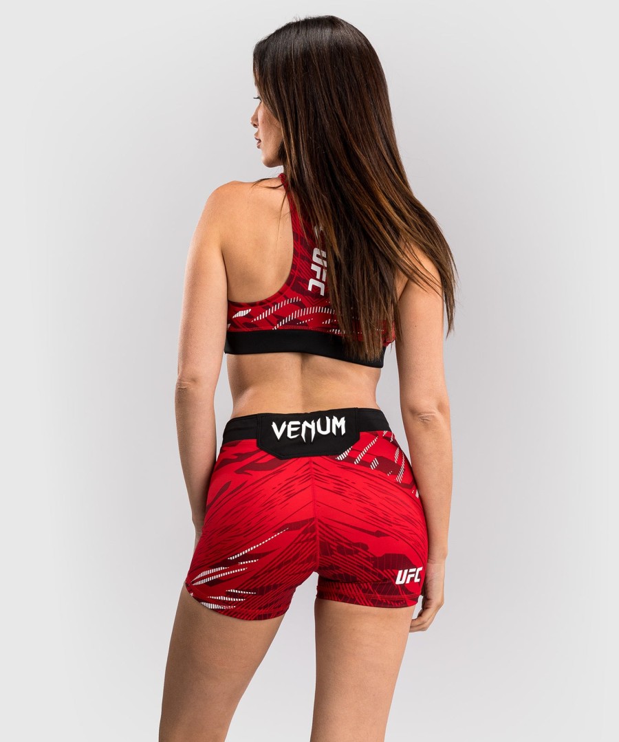 ufc fusion by venum authentic fight night naisten vale tudo shortsit - lyhyt istuvuus - punainen