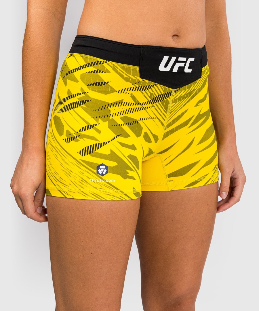 ufc fusion by venum authentic fight night naisten vale tudo shortsit - lyhyt istuvuus - keltainen