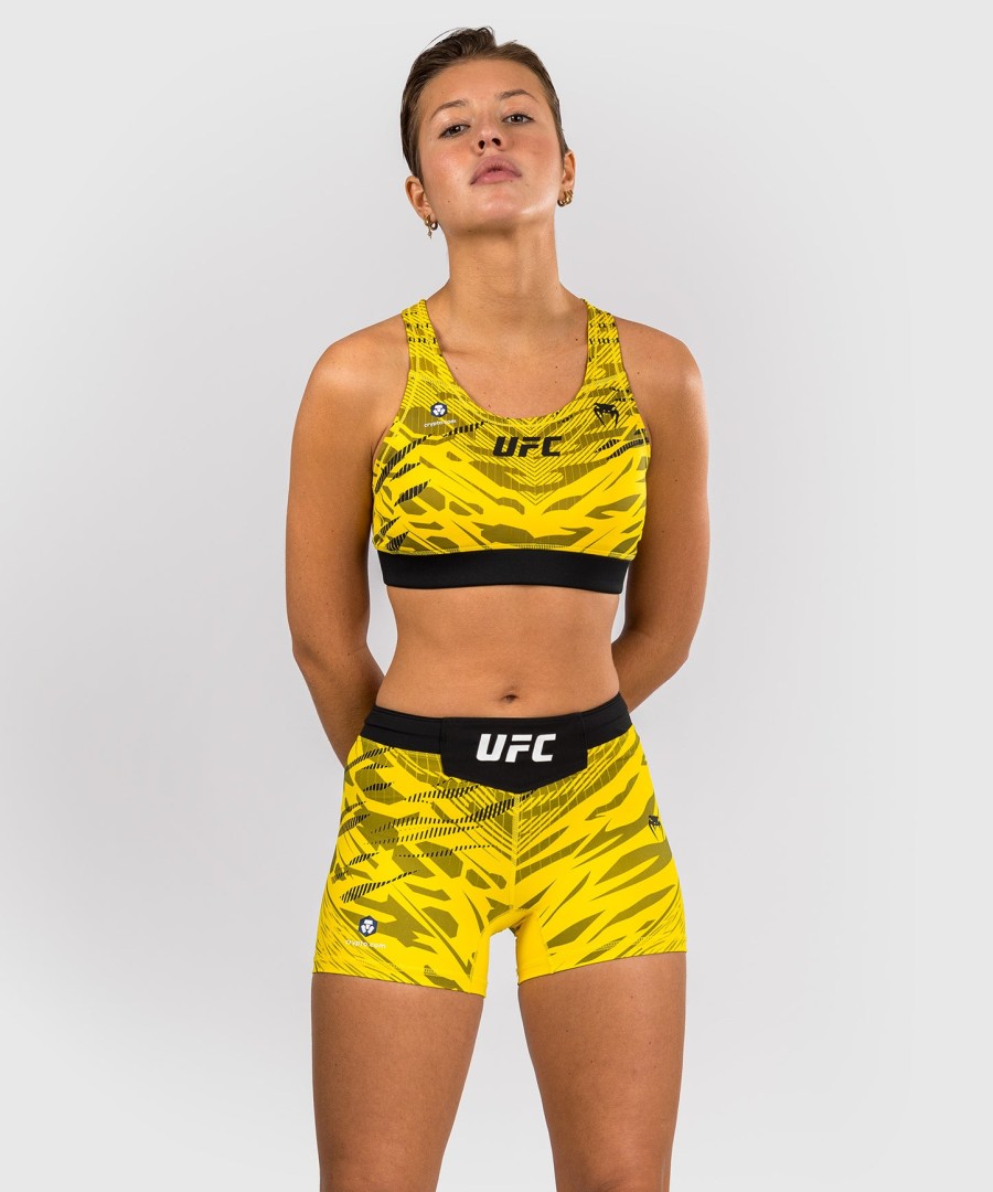 ufc fusion by venum authentic fight night naisten vale tudo shortsit - lyhyt istuvuus - keltainen