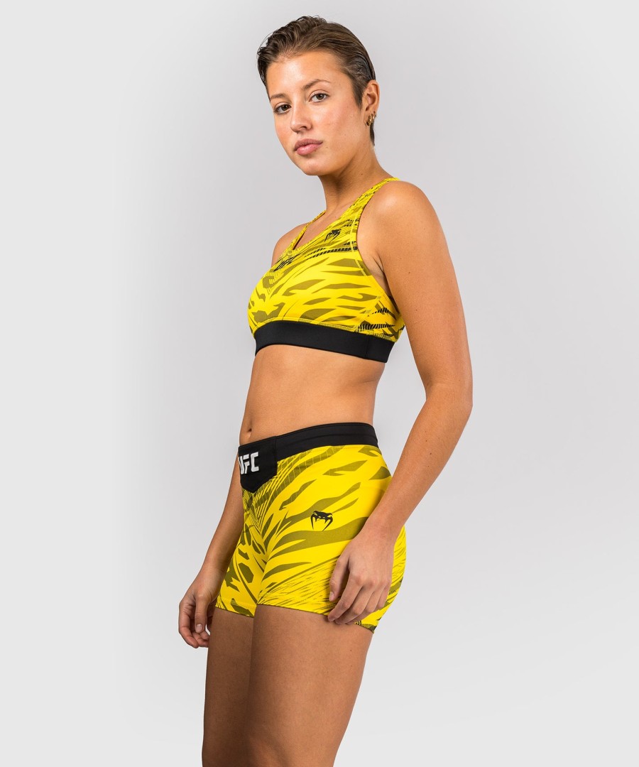 ufc fusion by venum authentic fight night naisten vale tudo shortsit - lyhyt istuvuus - keltainen