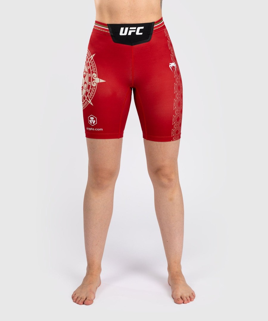 noche ufc by venum authentic fight night naisten vale tudo shortsit - pitkä istuvuus - punainen