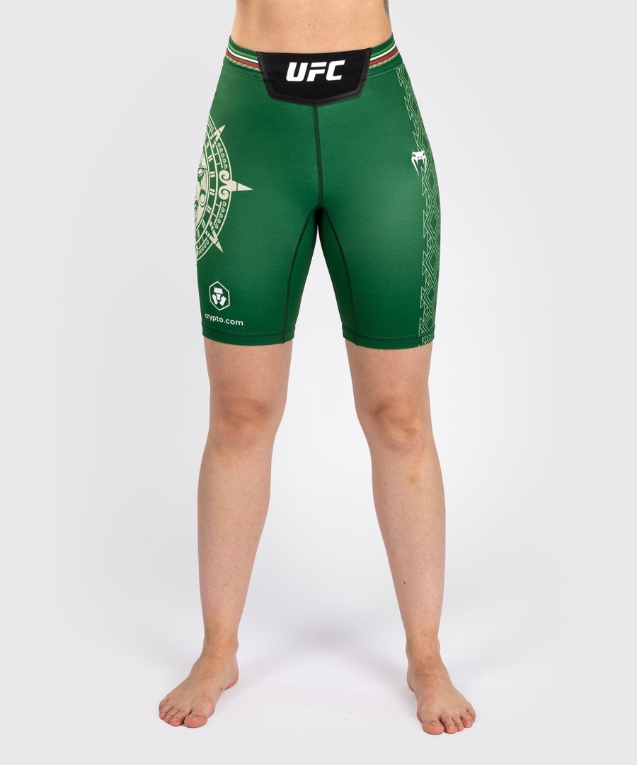 noche ufc by venum authentic fight night naisten vale tudo shortsit - pitkä istuvuus - vihreä