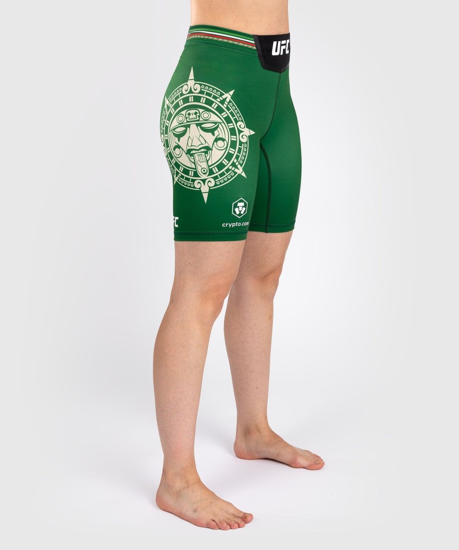 noche ufc by venum authentic fight night naisten vale tudo shortsit - pitkä istuvuus - vihreä