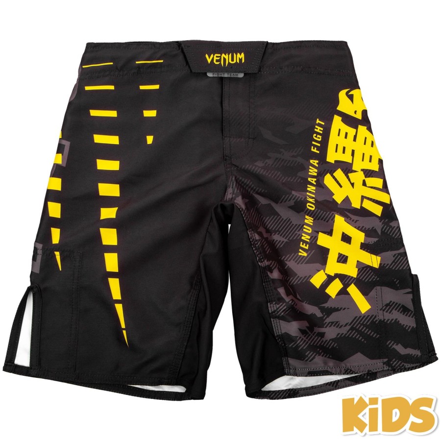 venum okinawa 2.0 lasten kamppailuhousut - mustakeltainen - exclusive