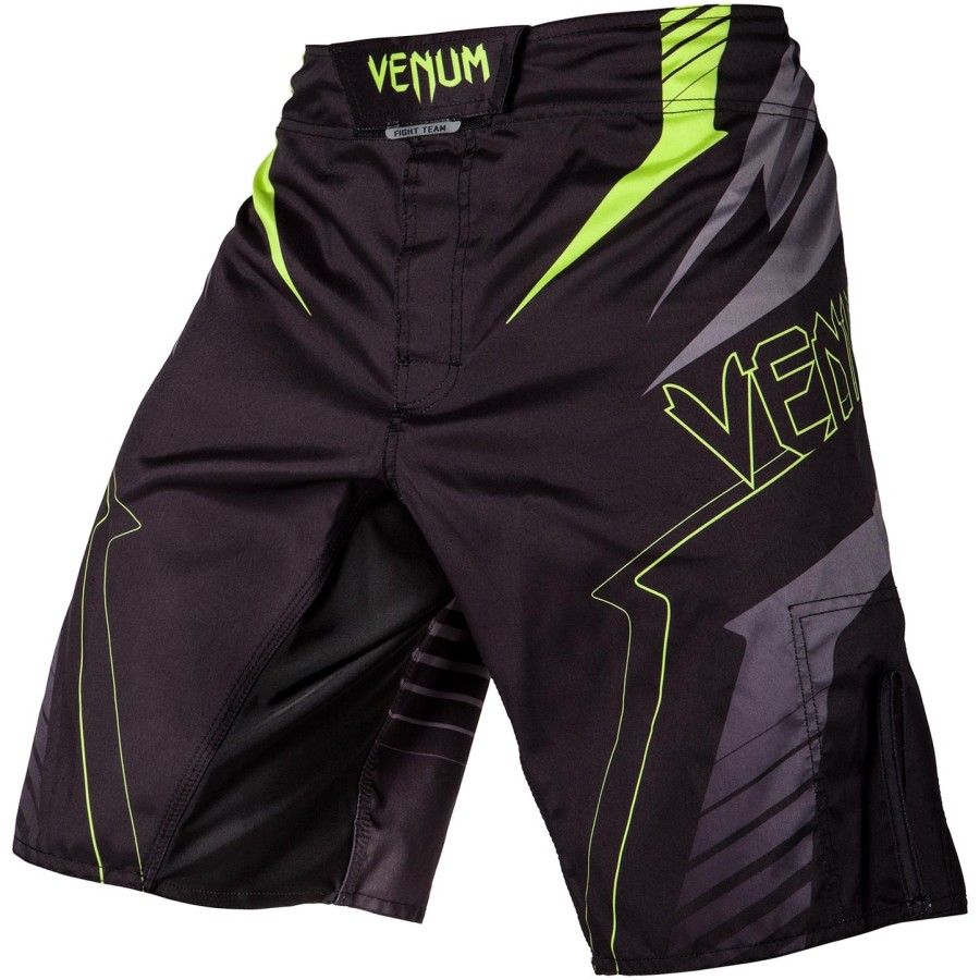 venum sharp 3.0 kamppailuhousut - mustaneonkeltainen