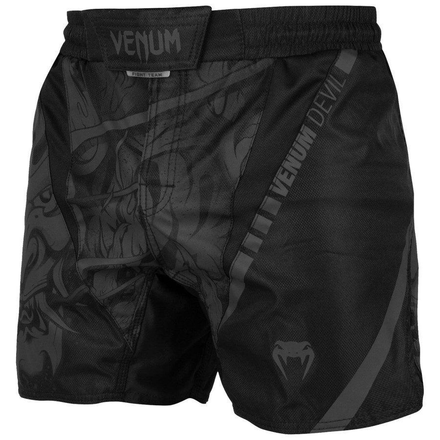 venum devil -taisteluhousut - mustamusta