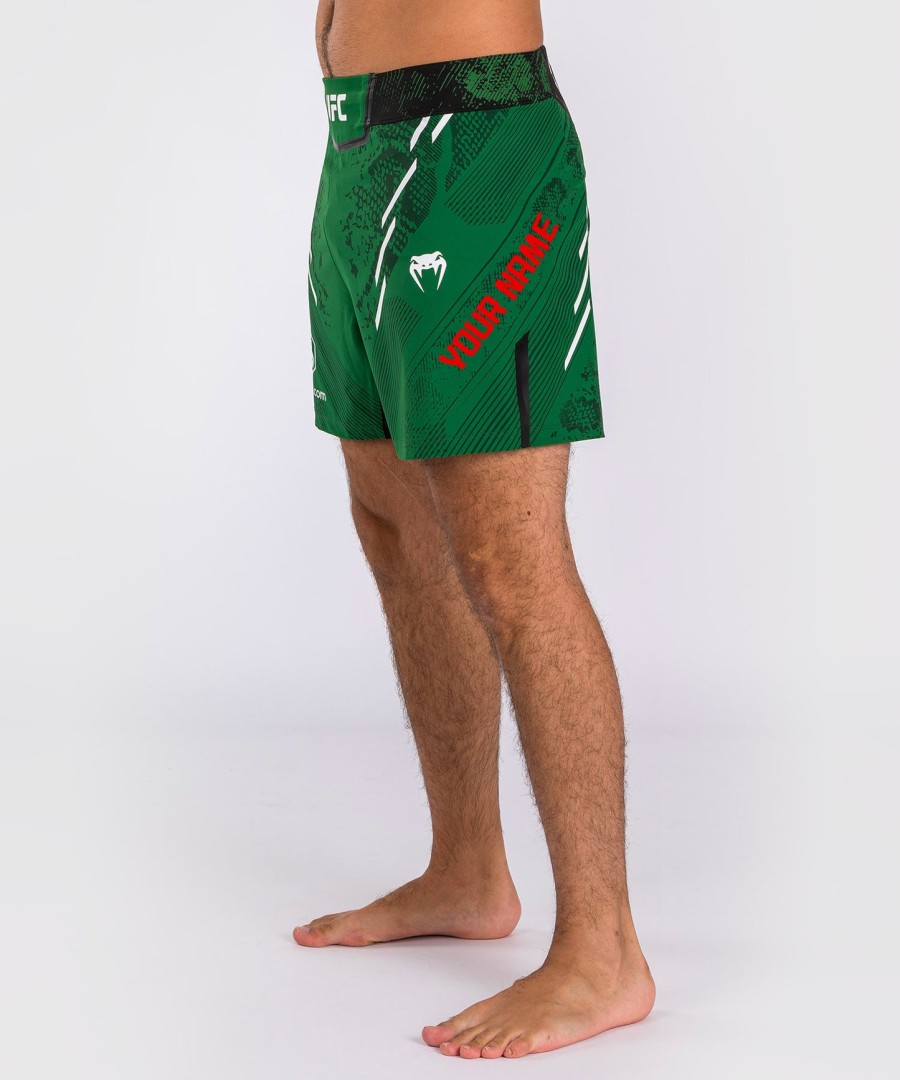 ufc adrenaline by venum personoidut authentic fight night miesten kamppailuhousut - lyhyt istuvuus - vihreä