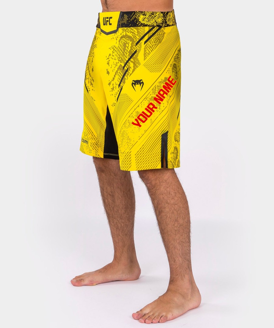 ufc adrenaline by venum personoidut authentic fight night miesten kamppailuhousut - pitkä leikkauksella - keltainen