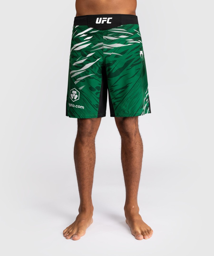 ufc fusion by venum authentic fight night miesten kamppailu shortsit - pitkä leikkauksella - vihreä