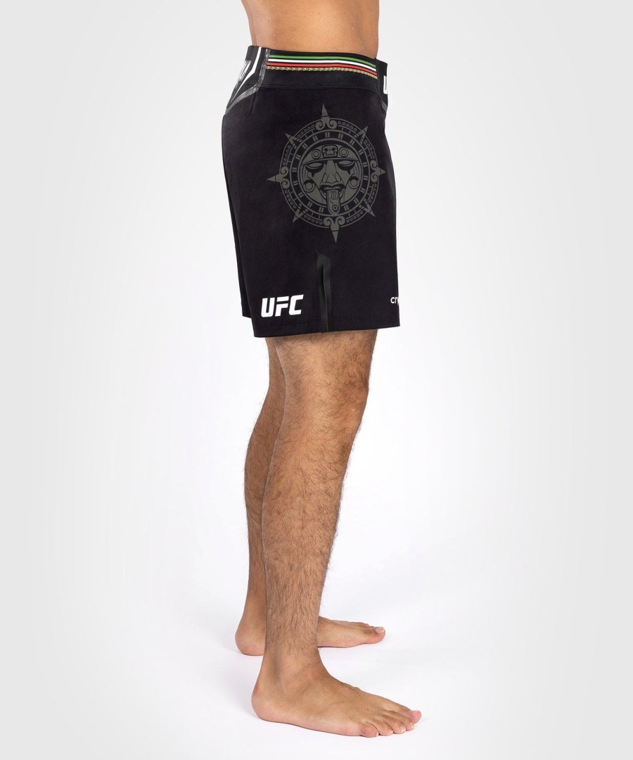 noche ufc by venum authentic fight night miesten kamppailuhousut - lyhyt istuvuus - musta