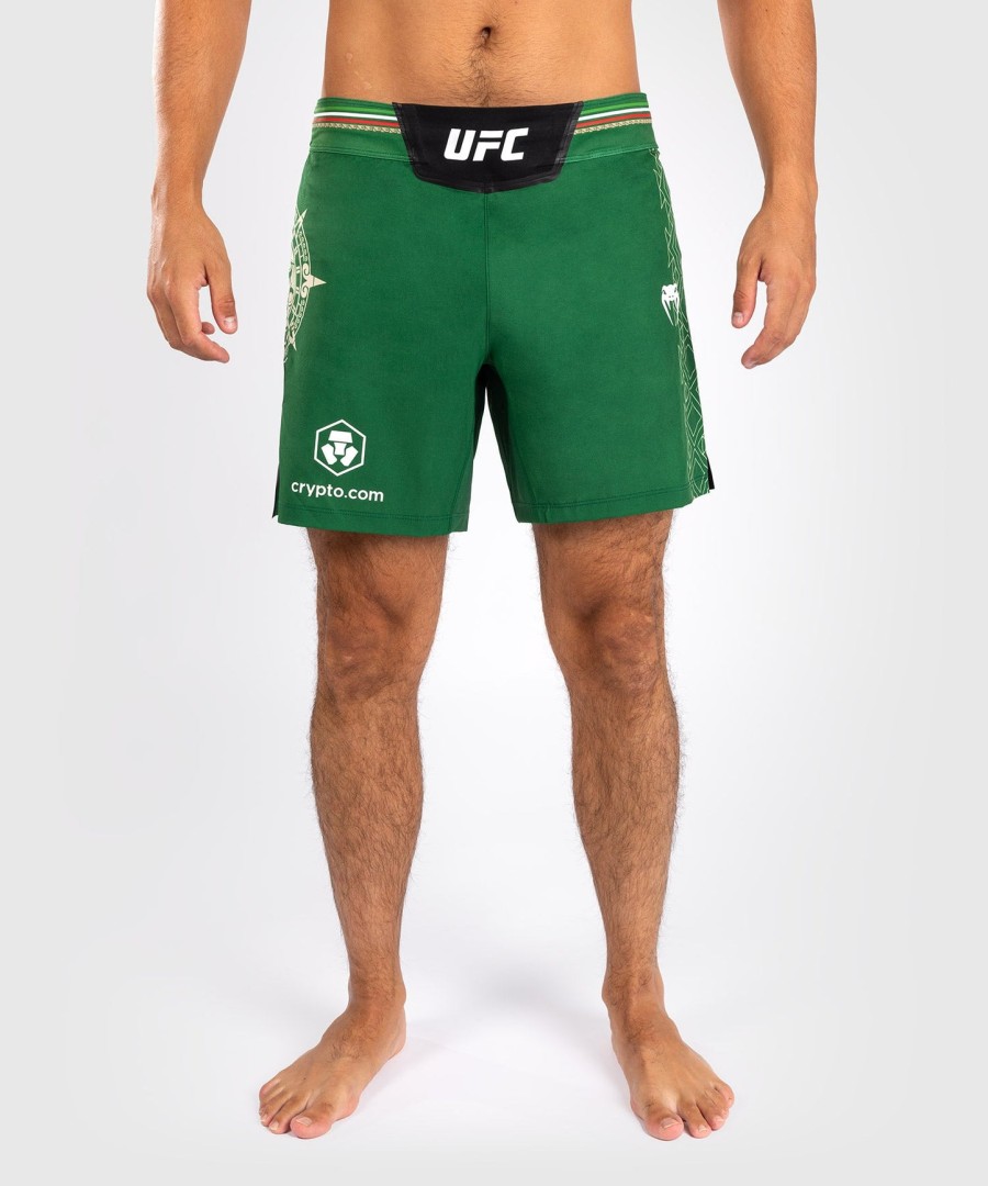 noche ufc by venum authentic fight night miesten kamppailuhousut - lyhyt istuvuus - vihreä