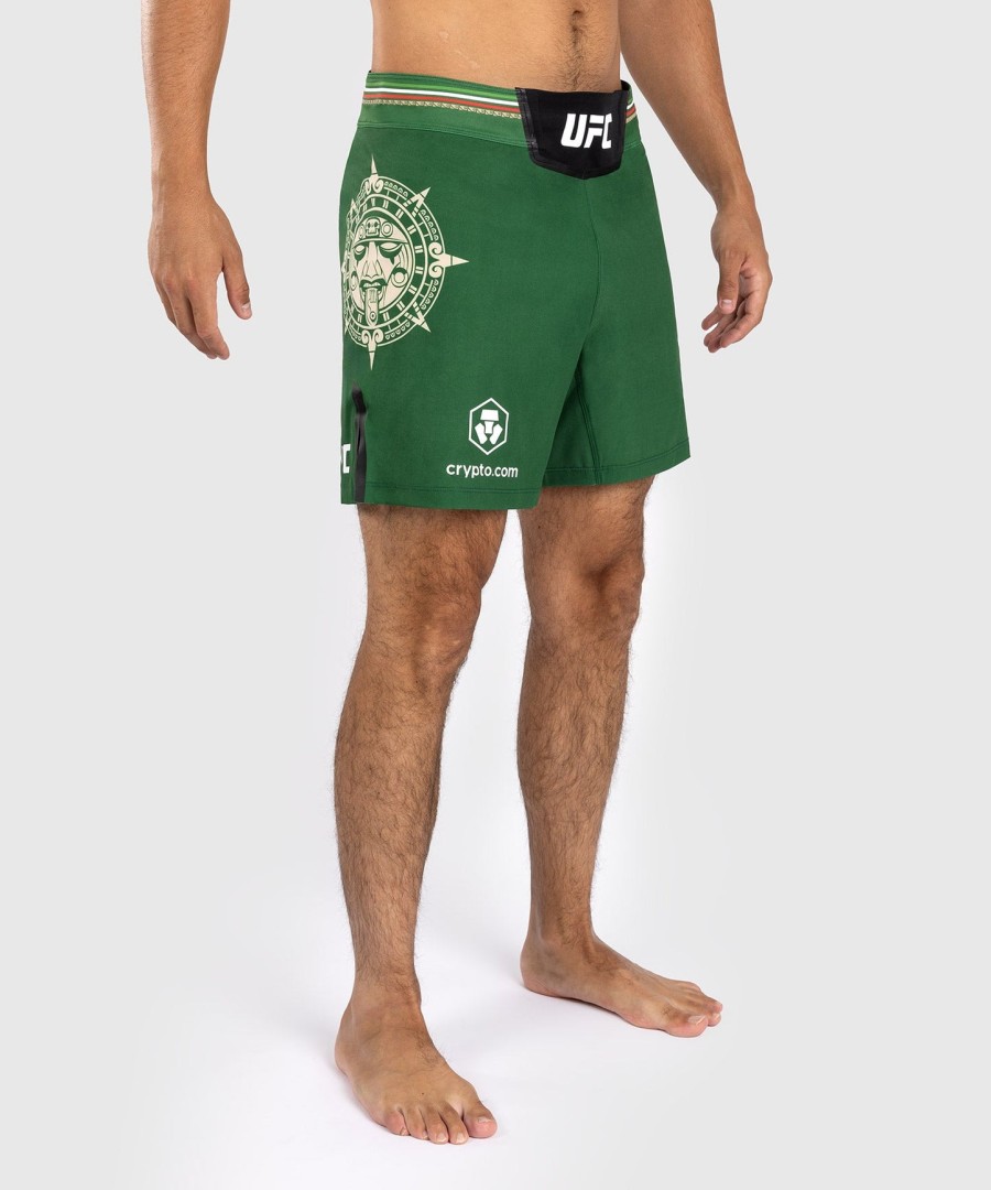 noche ufc by venum authentic fight night miesten kamppailuhousut - lyhyt istuvuus - vihreä