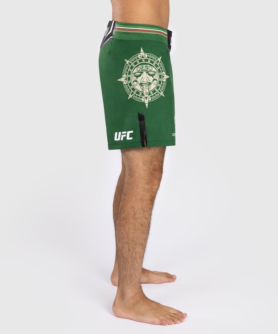 noche ufc by venum authentic fight night miesten kamppailuhousut - lyhyt istuvuus - vihreä