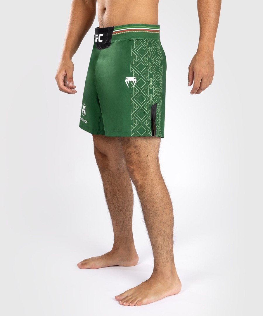 noche ufc by venum authentic fight night miesten kamppailuhousut - lyhyt istuvuus - vihreä