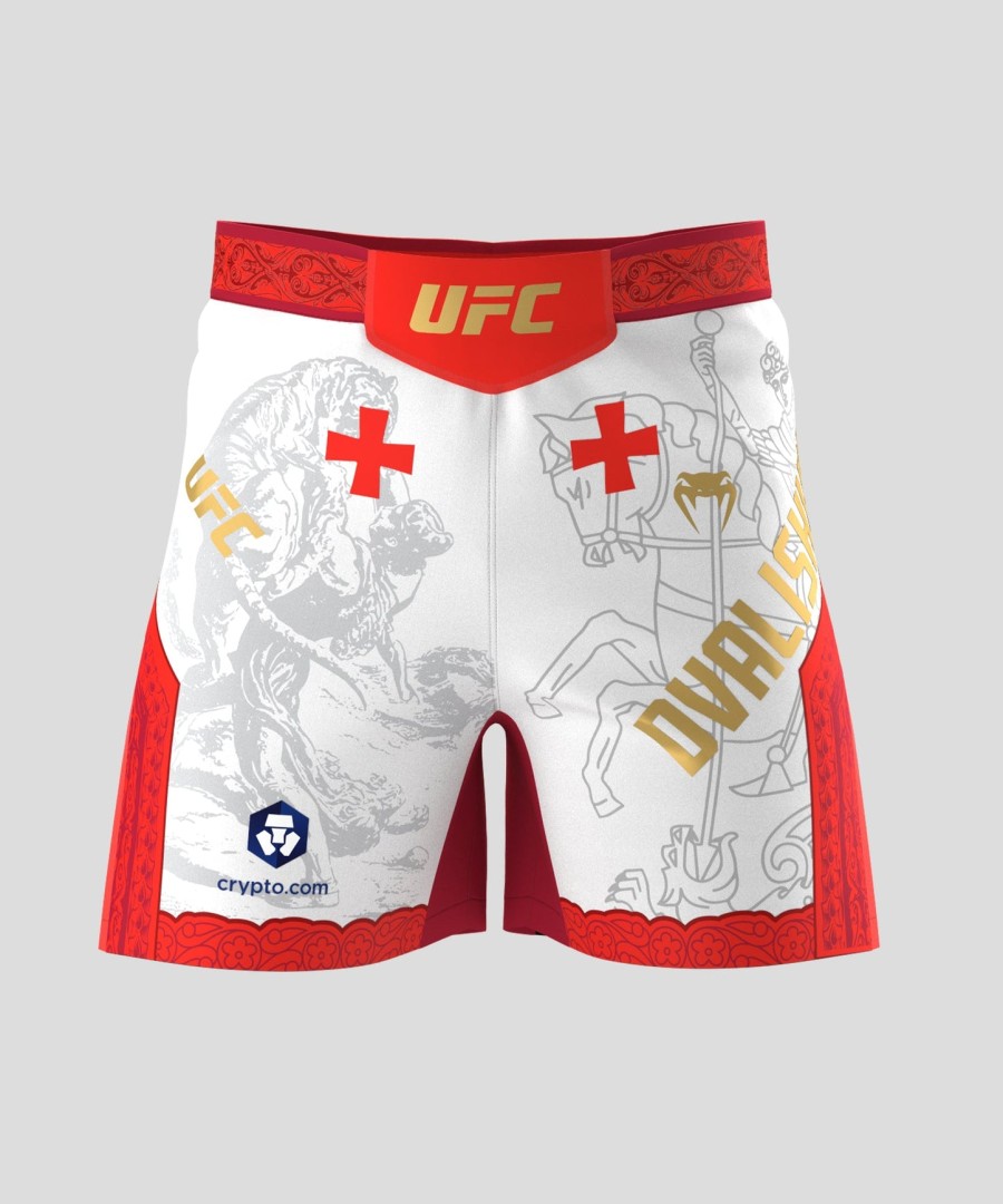miesten ufc unrivered by venum -valkoiset merab dvalishvili -shortsit ottelijoiden suosikkibrändi