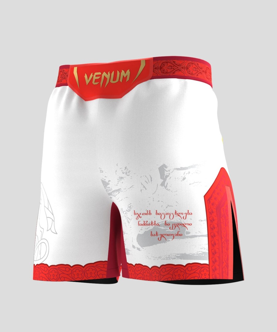 miesten ufc unrivered by venum -valkoiset merab dvalishvili -shortsit ottelijoiden suosikkibrändi