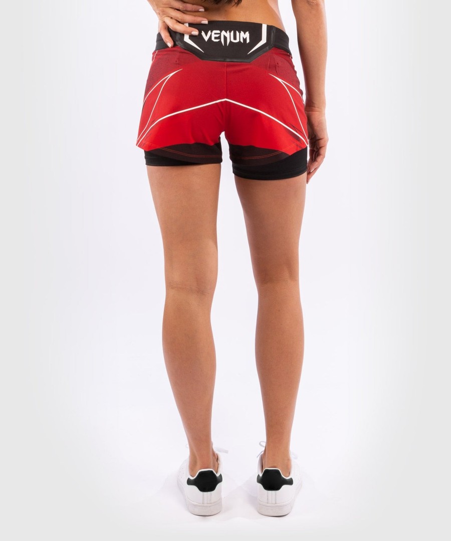 ufc venum authentic fight night naisten shortsit - lyhyt istuvuus - punainen
