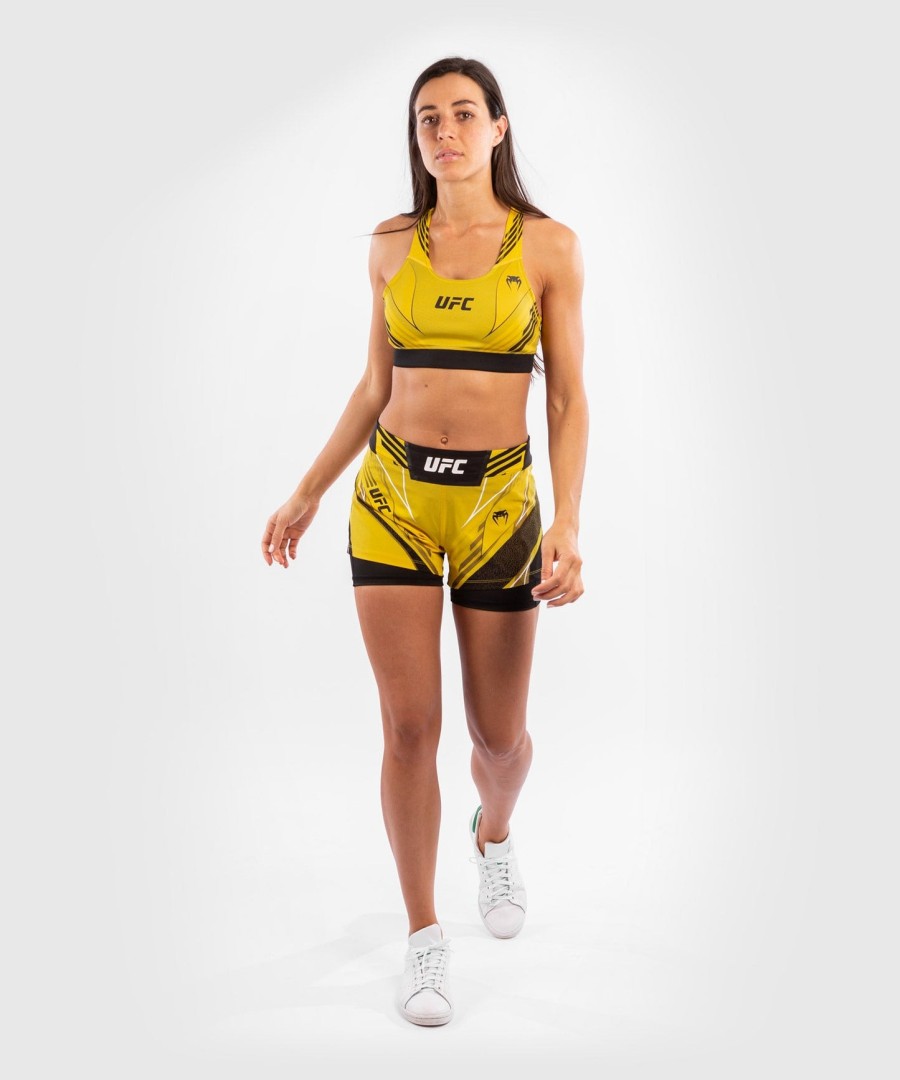 ufc venum authentic fight night naisten shortsit - lyhyt istuvuus - keltainen