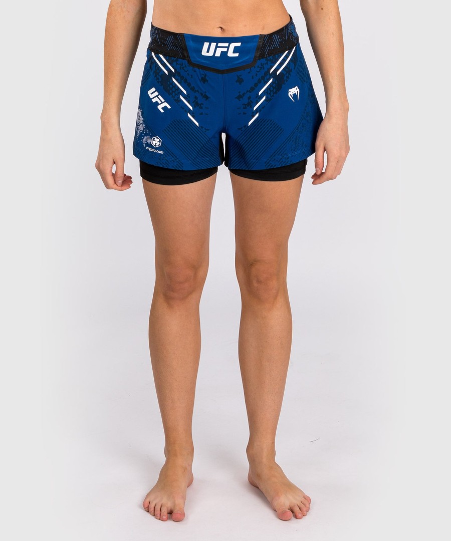 ufc adrenaline by venum personoidut authentic fight night naisten kamppailuhousut – sininen