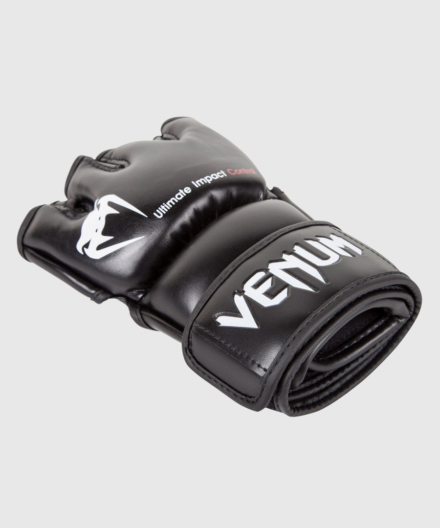 venum impact mma -hanskat - skintex nahka - musta