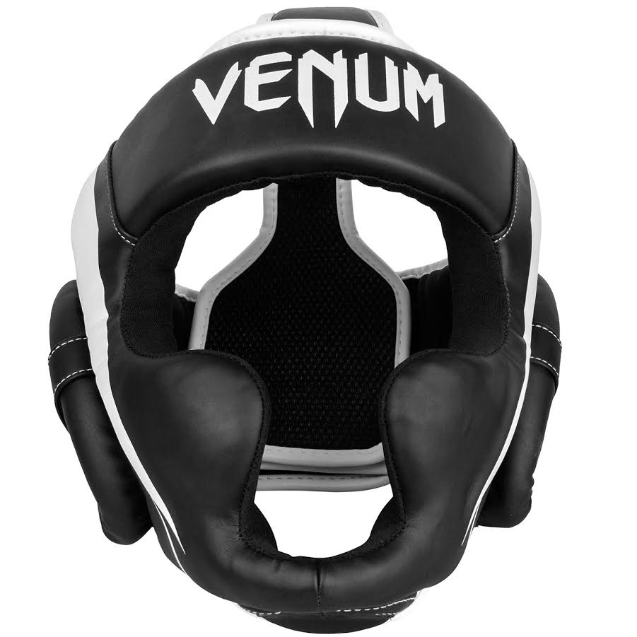 venum elite -päähine - mustavalkoinen