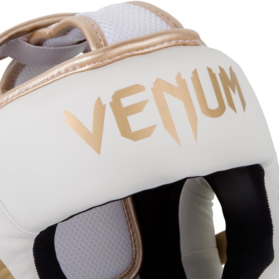 venum elite -päähine - valkoinenkulta
