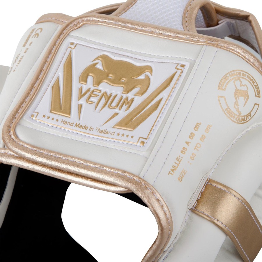 venum elite -päähine - valkoinenkulta