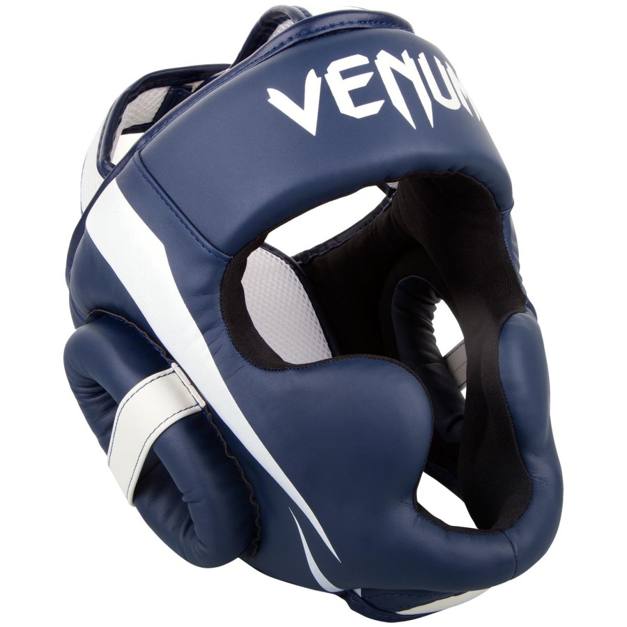 venum elite päähine - valkoinentummansininen