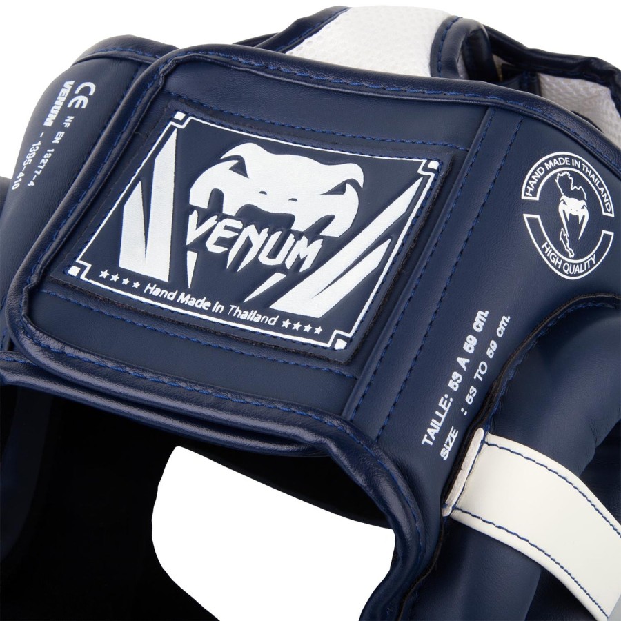 venum elite päähine - valkoinentummansininen