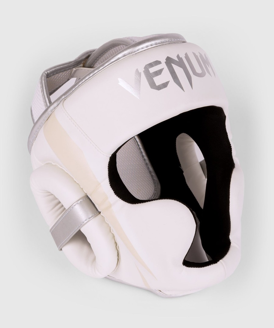venum elite päähine - valkoinenhopeanpunainen