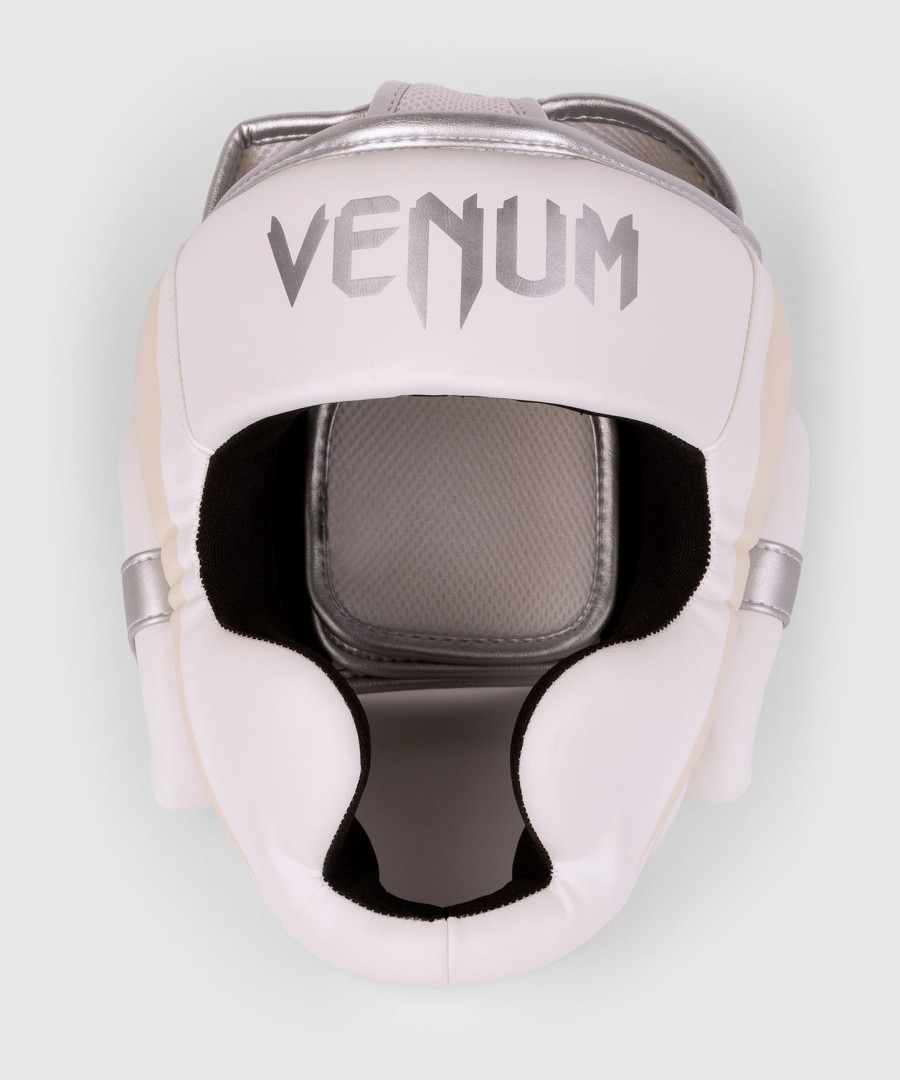 venum elite päähine - valkoinenhopeanpunainen