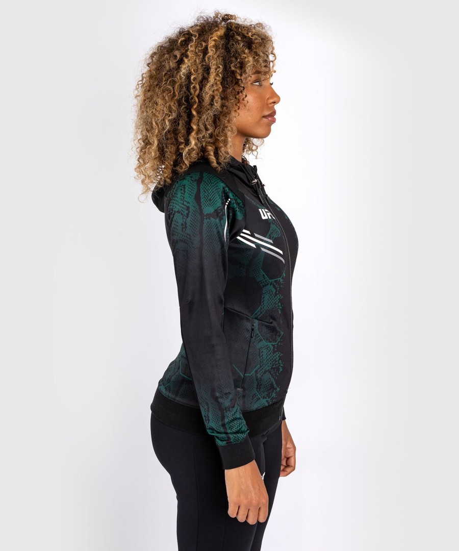 ufc adrenaline by venum authentic fight night naisten walkout huppari - emerald edition - vihreämusta