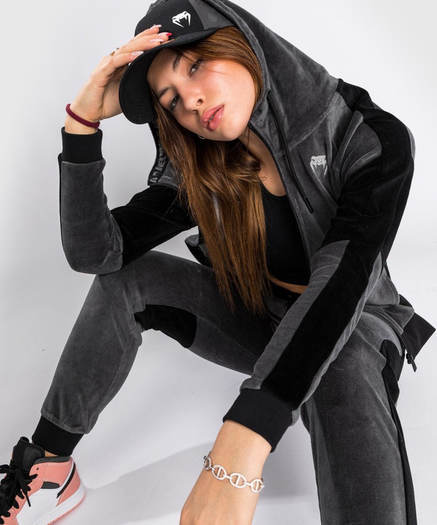 venum camoline 2.0 velvet track jacket - naisten - harmaamusta