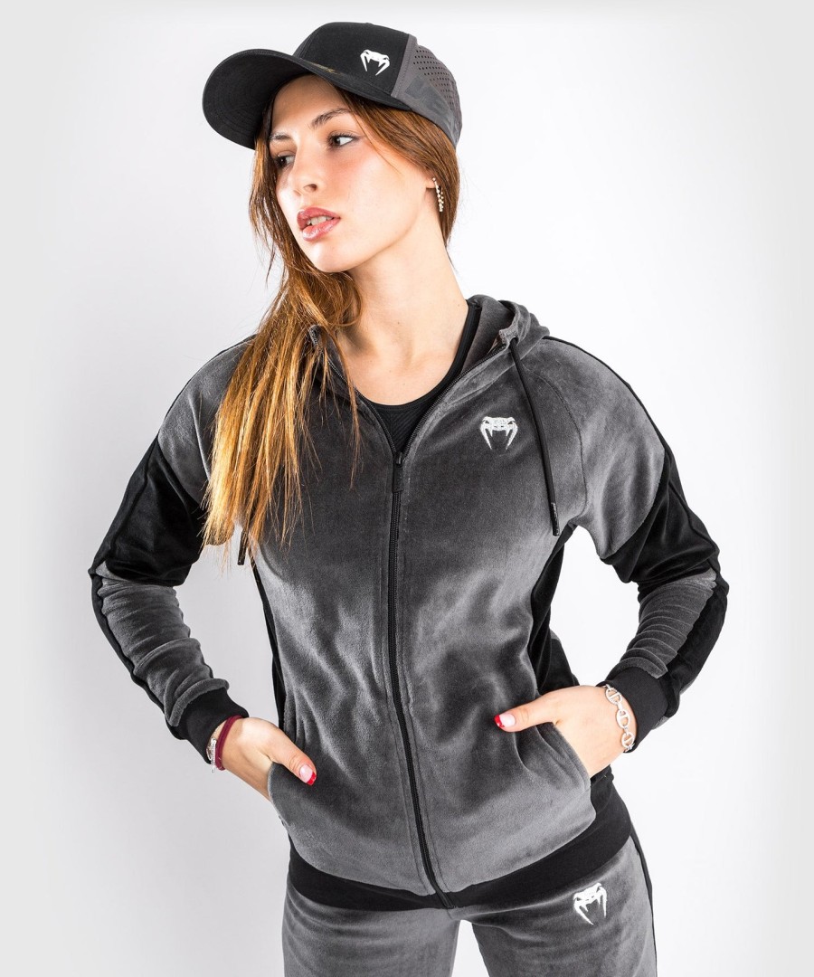 venum camoline 2.0 velvet track jacket - naisten - harmaamusta