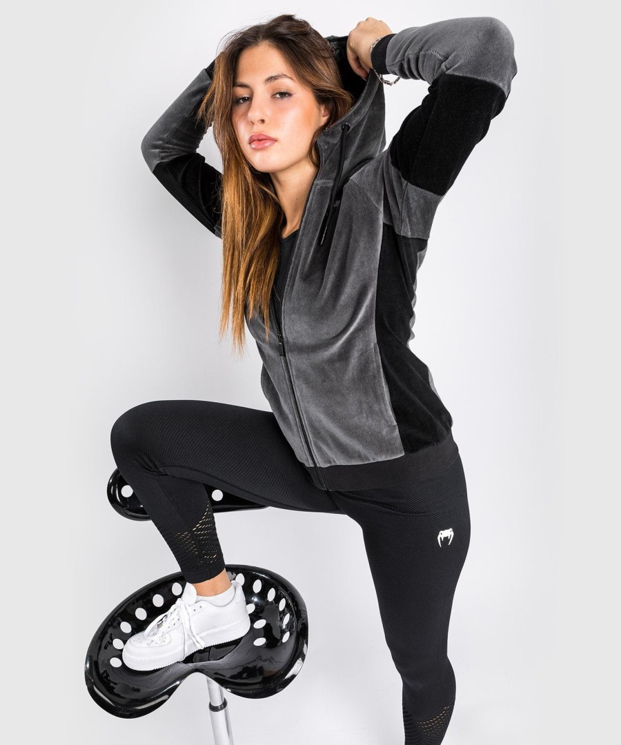 venum camoline 2.0 velvet track jacket - naisten - harmaamusta