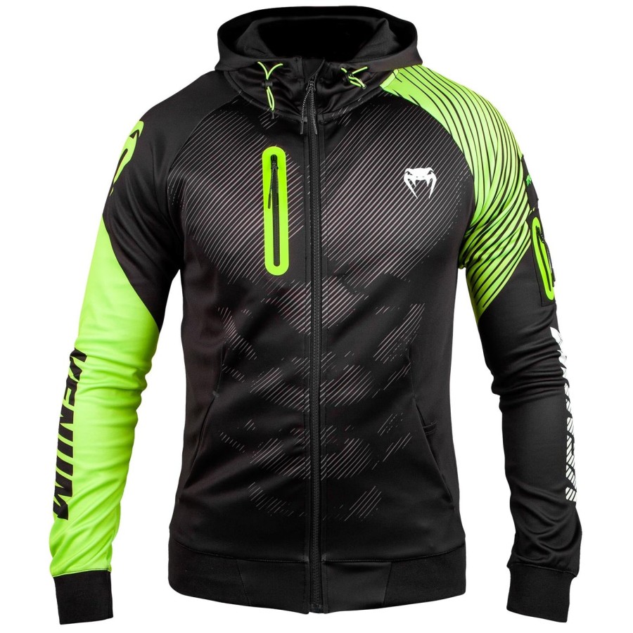 venum training camp 2.0 huppari - mustaneonkeltainen