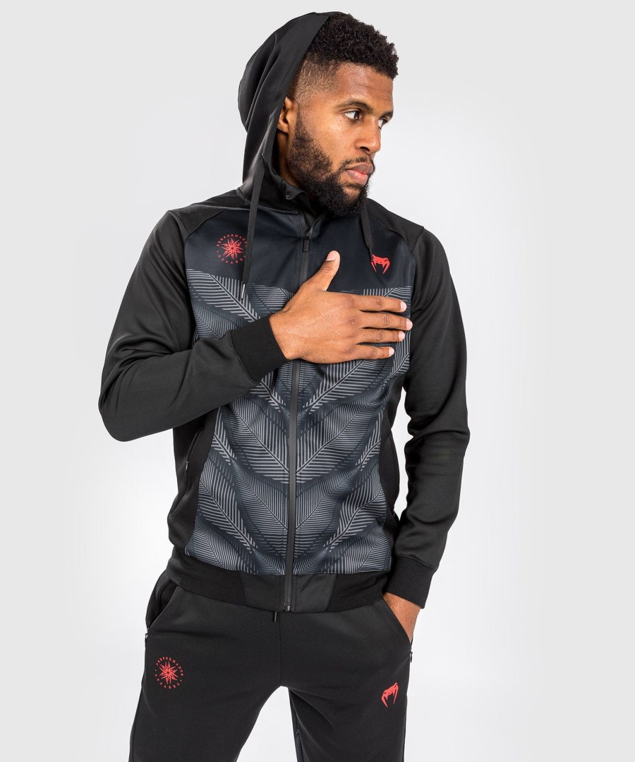 venum phantom hoody - mustapunainen
