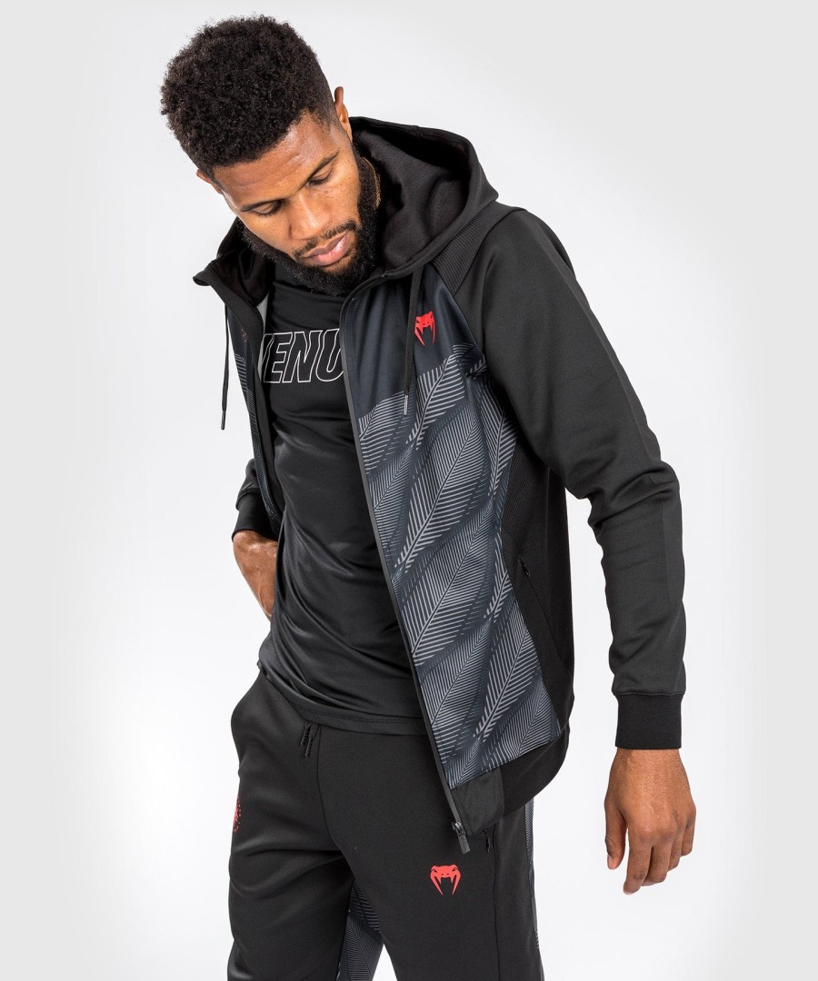 venum phantom hoody - mustapunainen