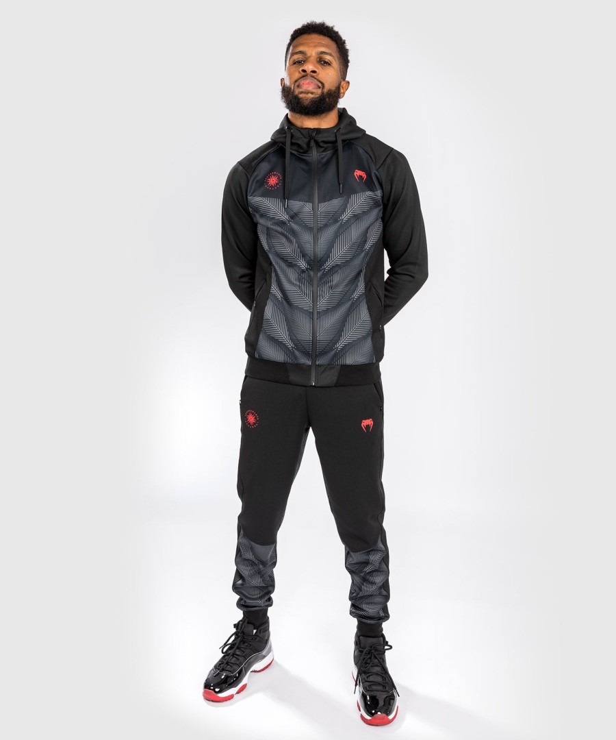 venum phantom hoody - mustapunainen