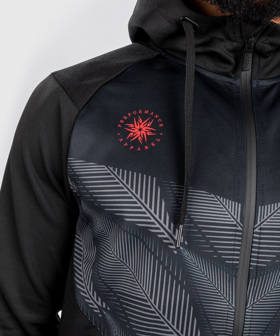 venum phantom hoody - mustapunainen