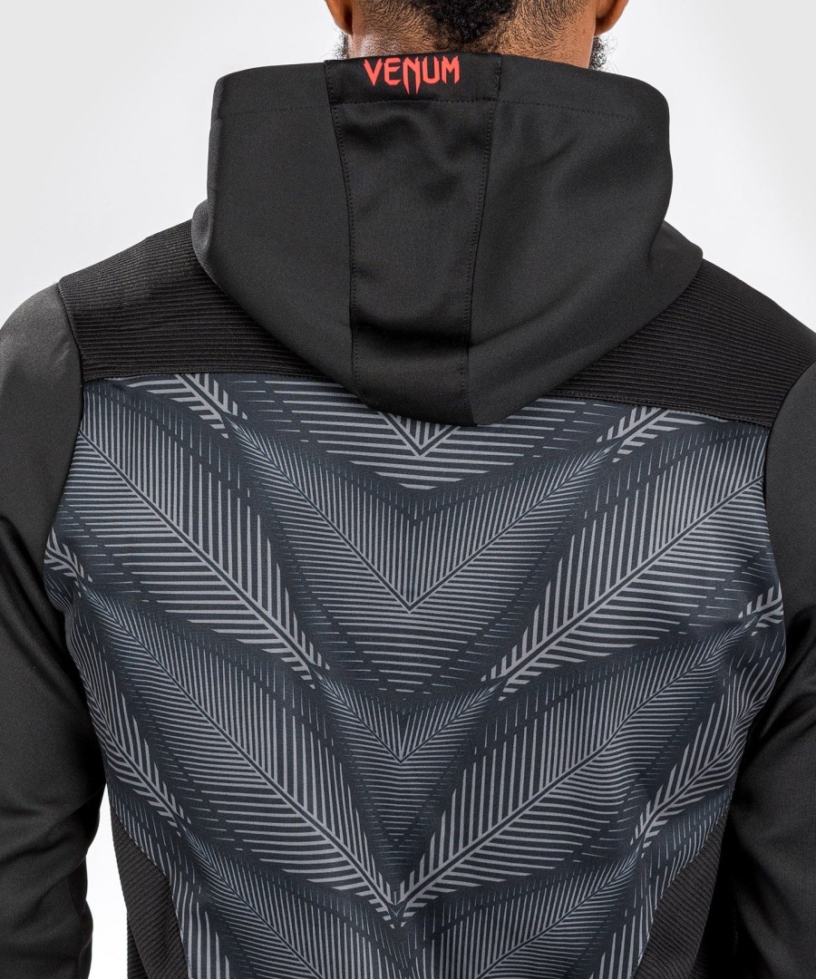 venum phantom hoody - mustapunainen