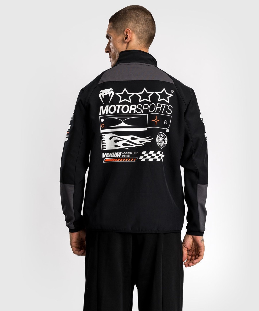 venum motorsport softshell-takki - syvänmusta