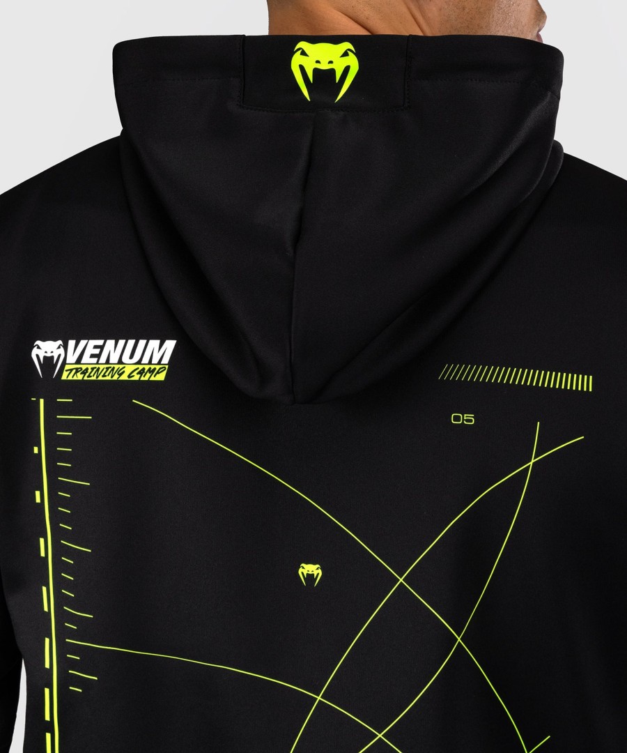 venum training camp 4.0 täyspitkä vetoketjullinen huppari - mustaneonvihreä
