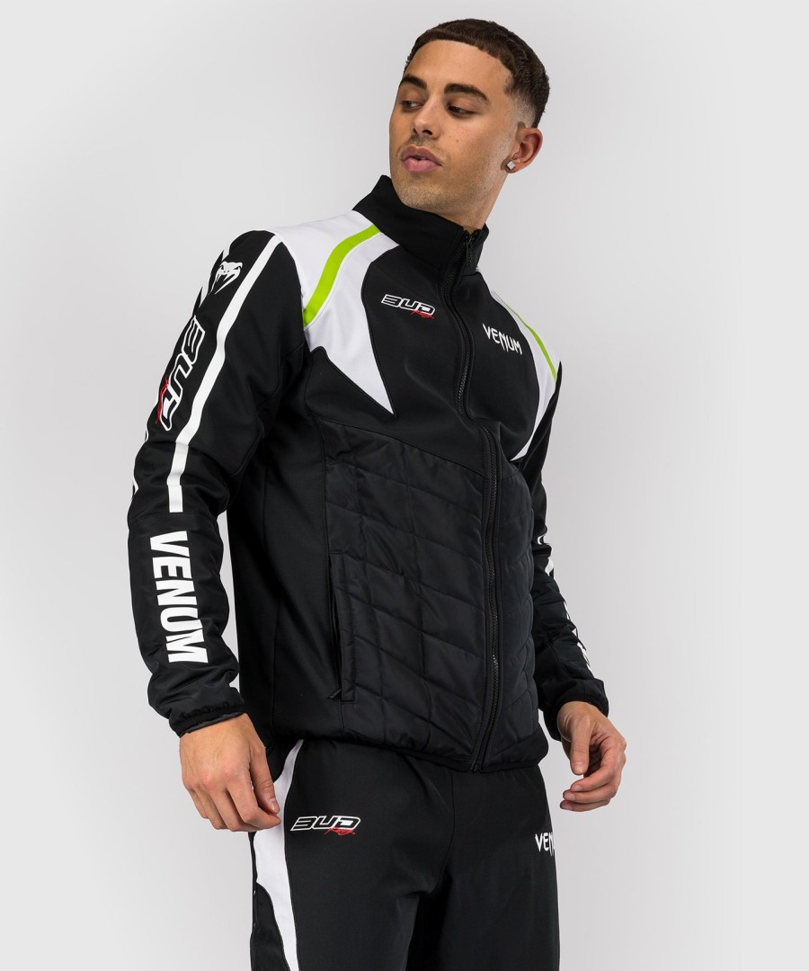 venum x bud racing miesten takki - mustavalkoinenlime vihreä