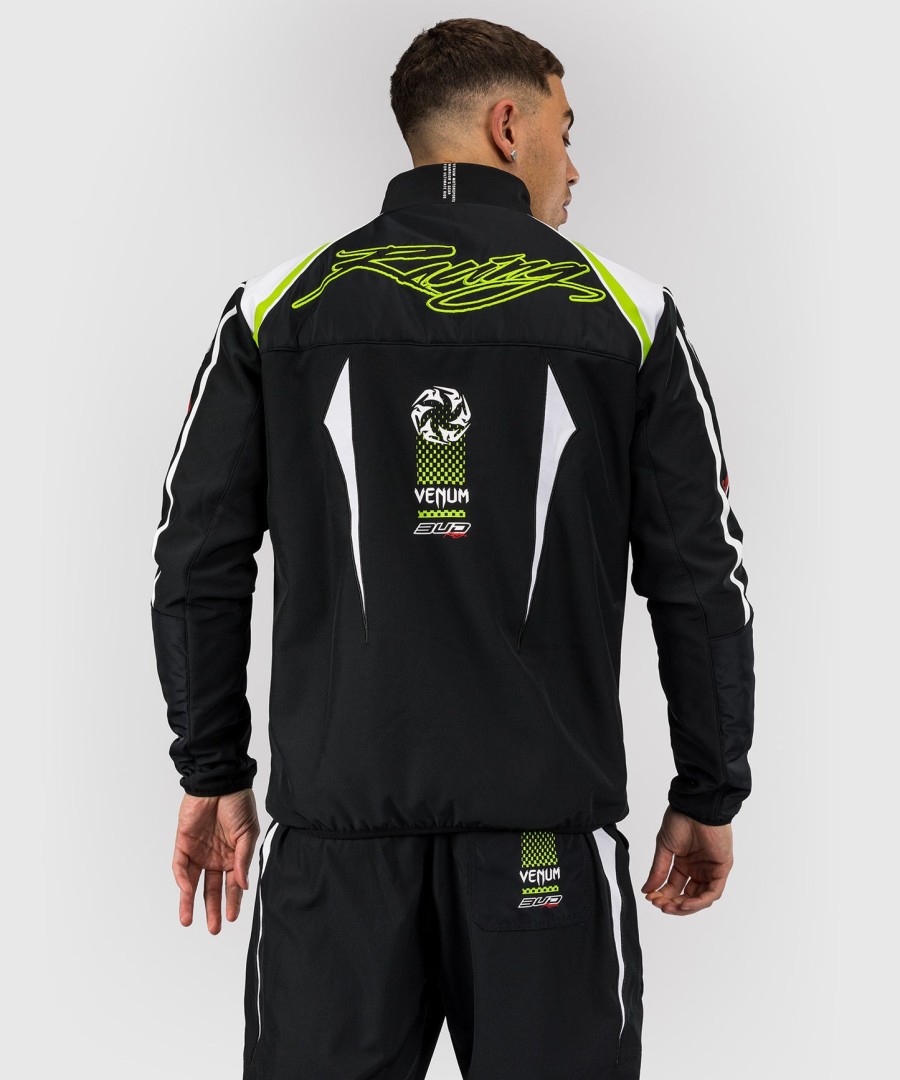 venum x bud racing miesten takki - mustavalkoinenlime vihreä